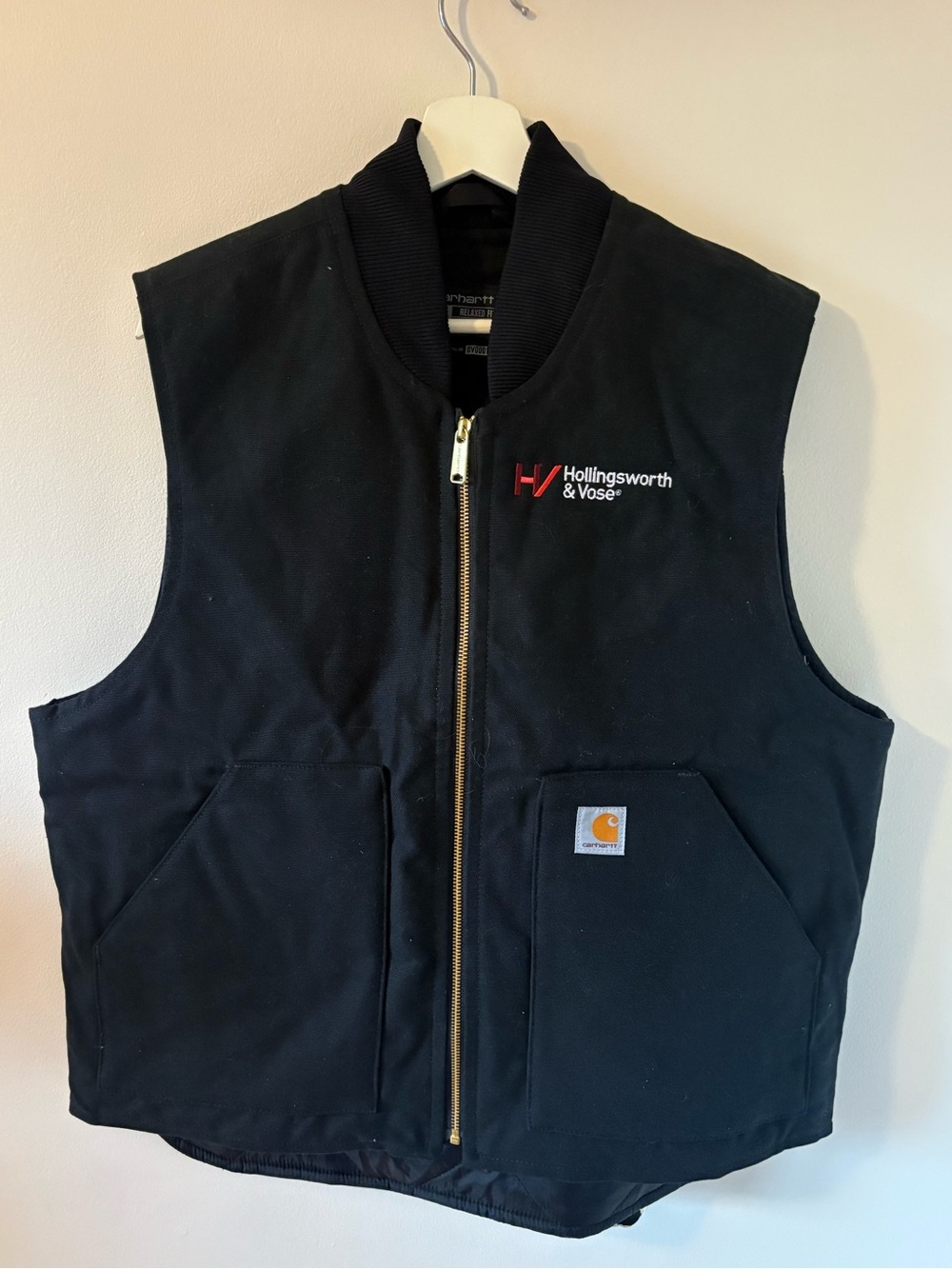 Carhartt Iconic V01 Firm Duck Vest Mens L **embroidered